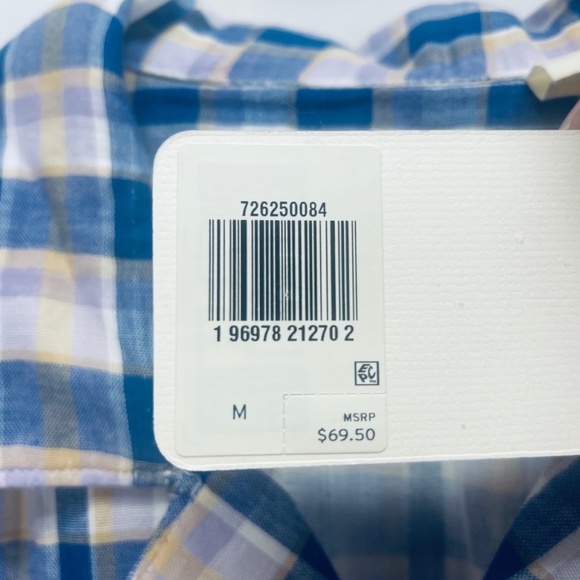 Levi's Men’s Shirt short sleeve multicolored plaid Size M New - Picture 6 of 10